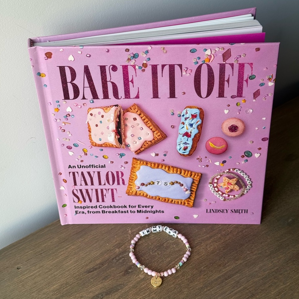 Brand New Taylor Swift “Bake it Off” Cookbook + Little Words Project Bracelet